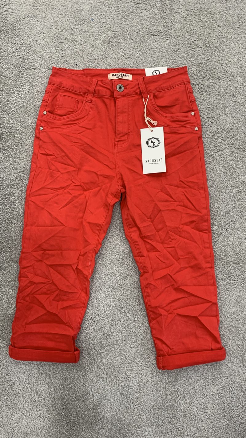 Karostar Jeans 7/8 “Rot”