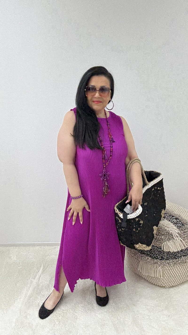 Plissee Kleid "Amy" – Bild 5