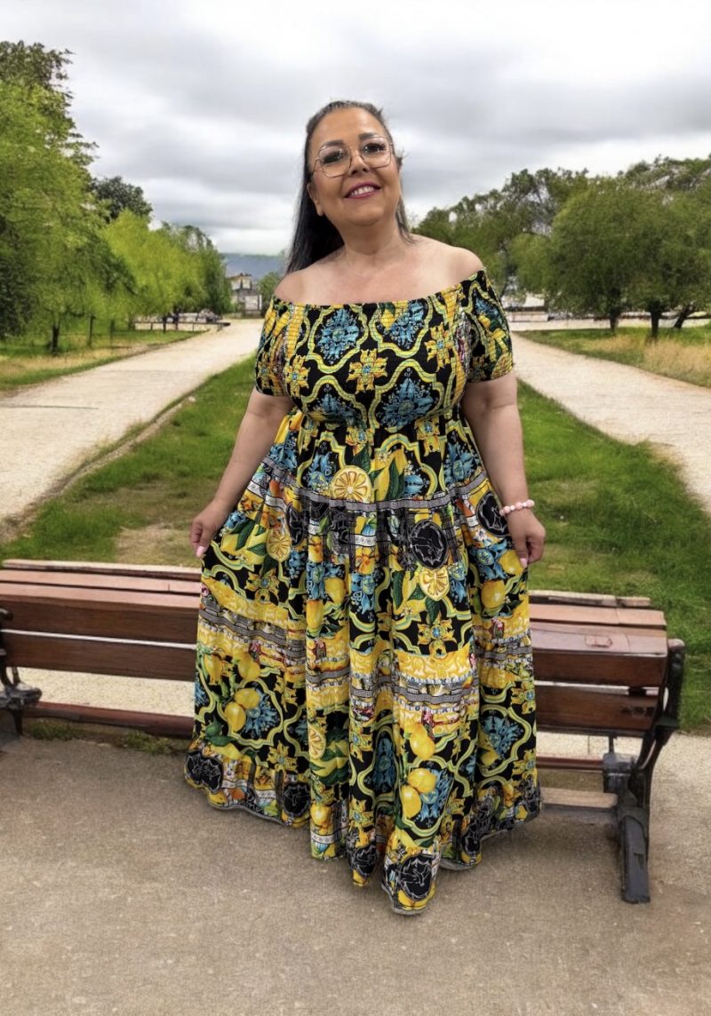 Maxi Sommerkleid "Limone"