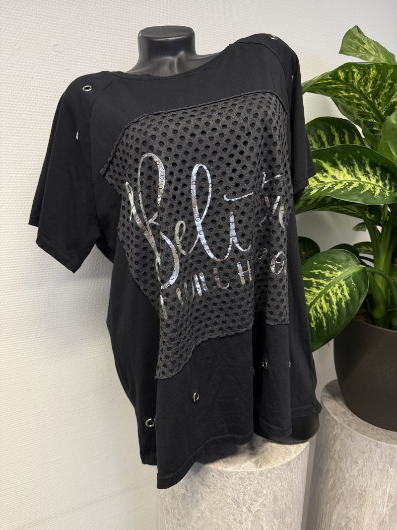 Shirt Believe Schwarz