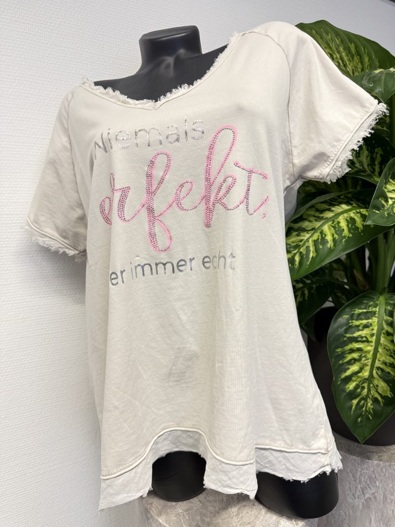 Shirt "Perfekt" Beige