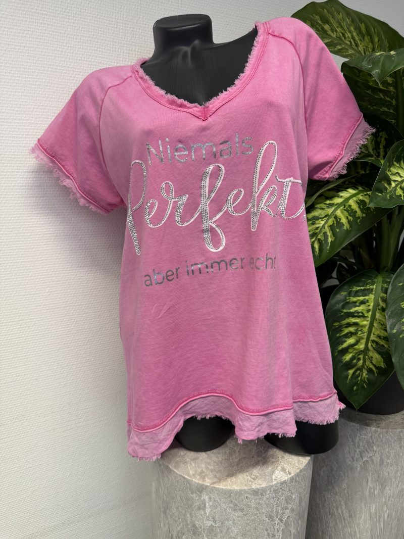 Shirt "Perfekt" Pink