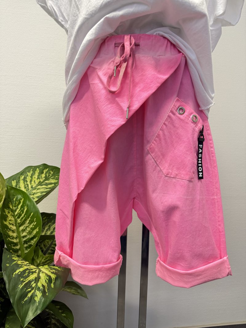 Baggy Hose Capri NeonPink