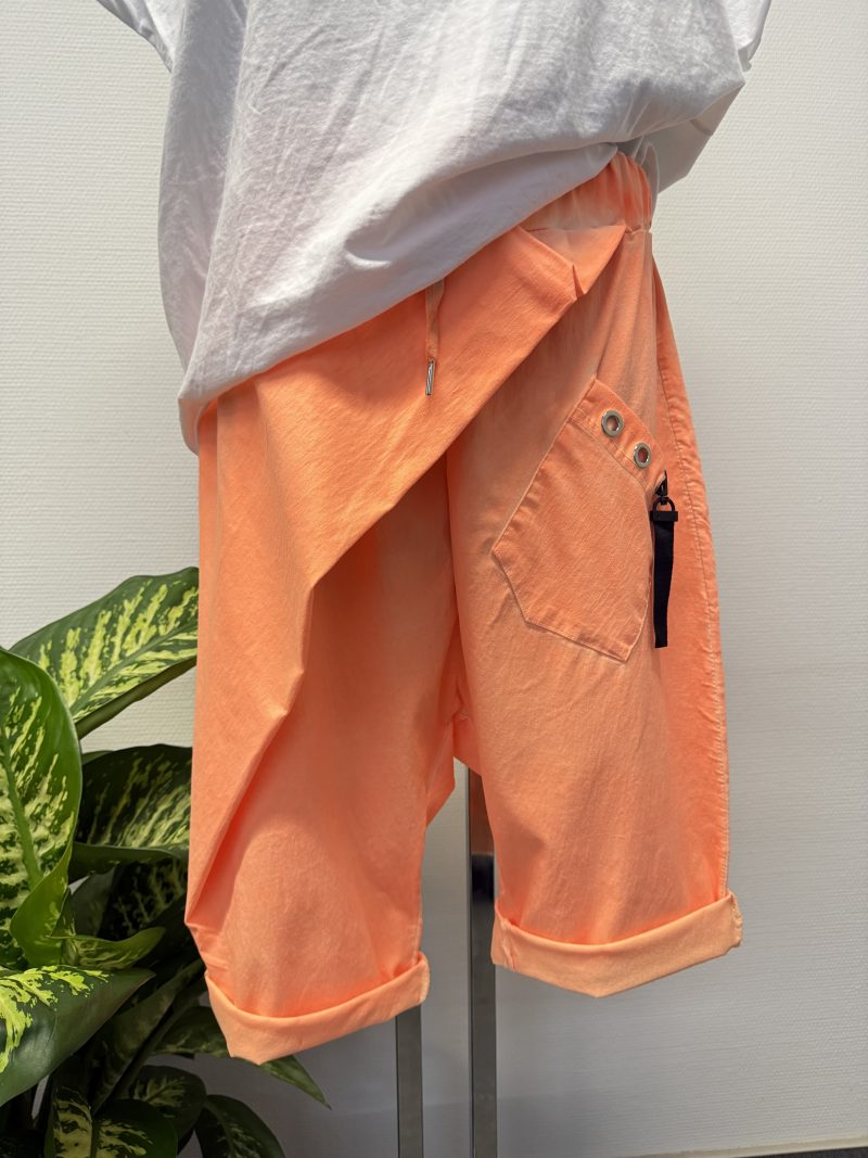 Baggy Hose Capri Neonorange