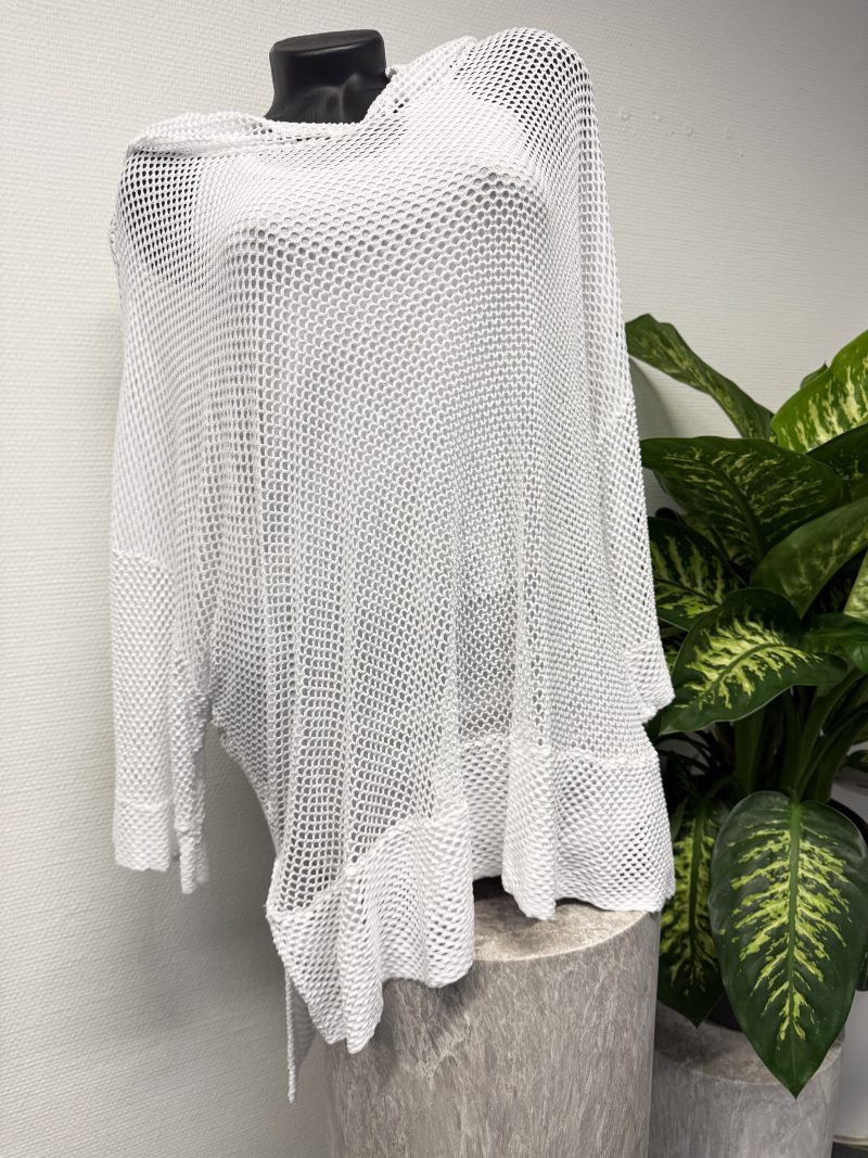 Shirt Netzshirt weiß