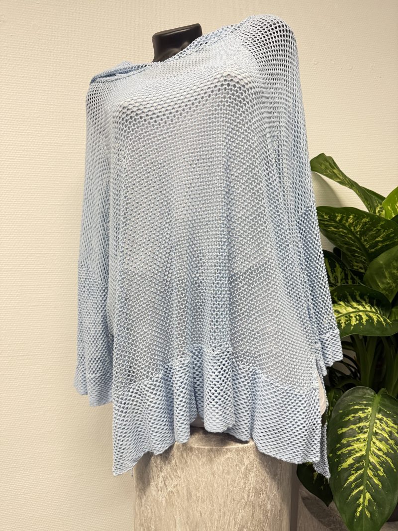 Shirt Netzshirt hellblau
