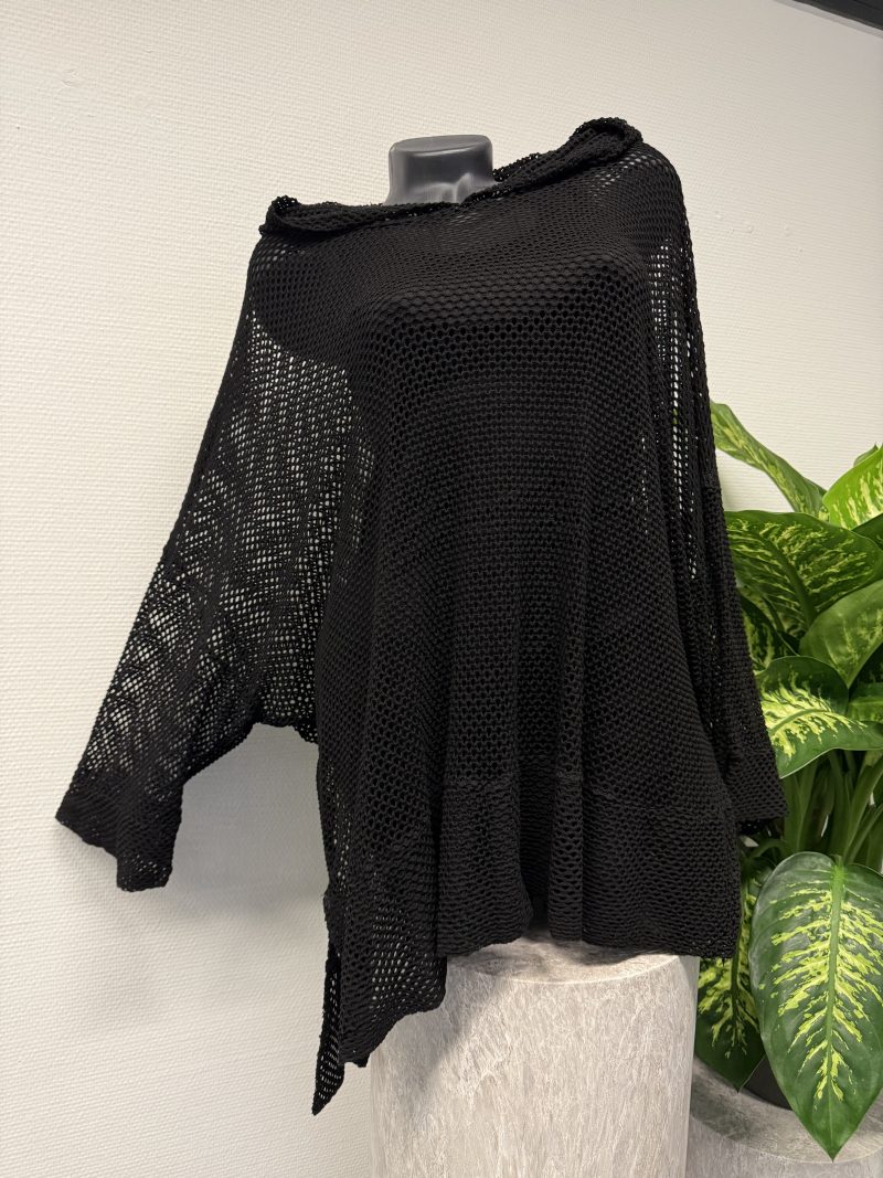 Shirt Netzshirt Schwarz