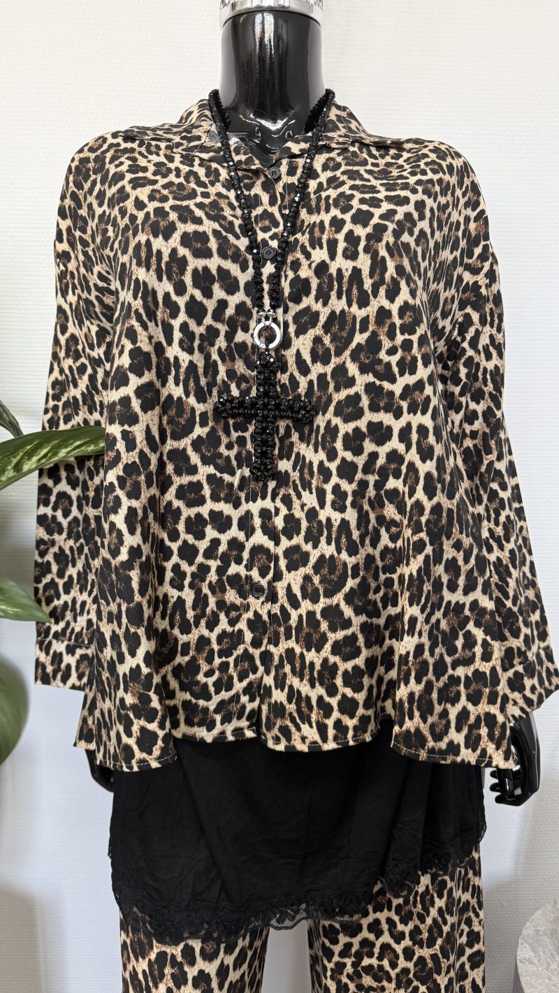 Blusejacke Leo-Optik