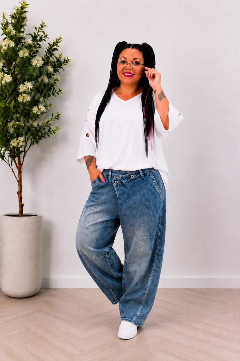 Jeans S. Woman Jeans mit Schürzenansatz