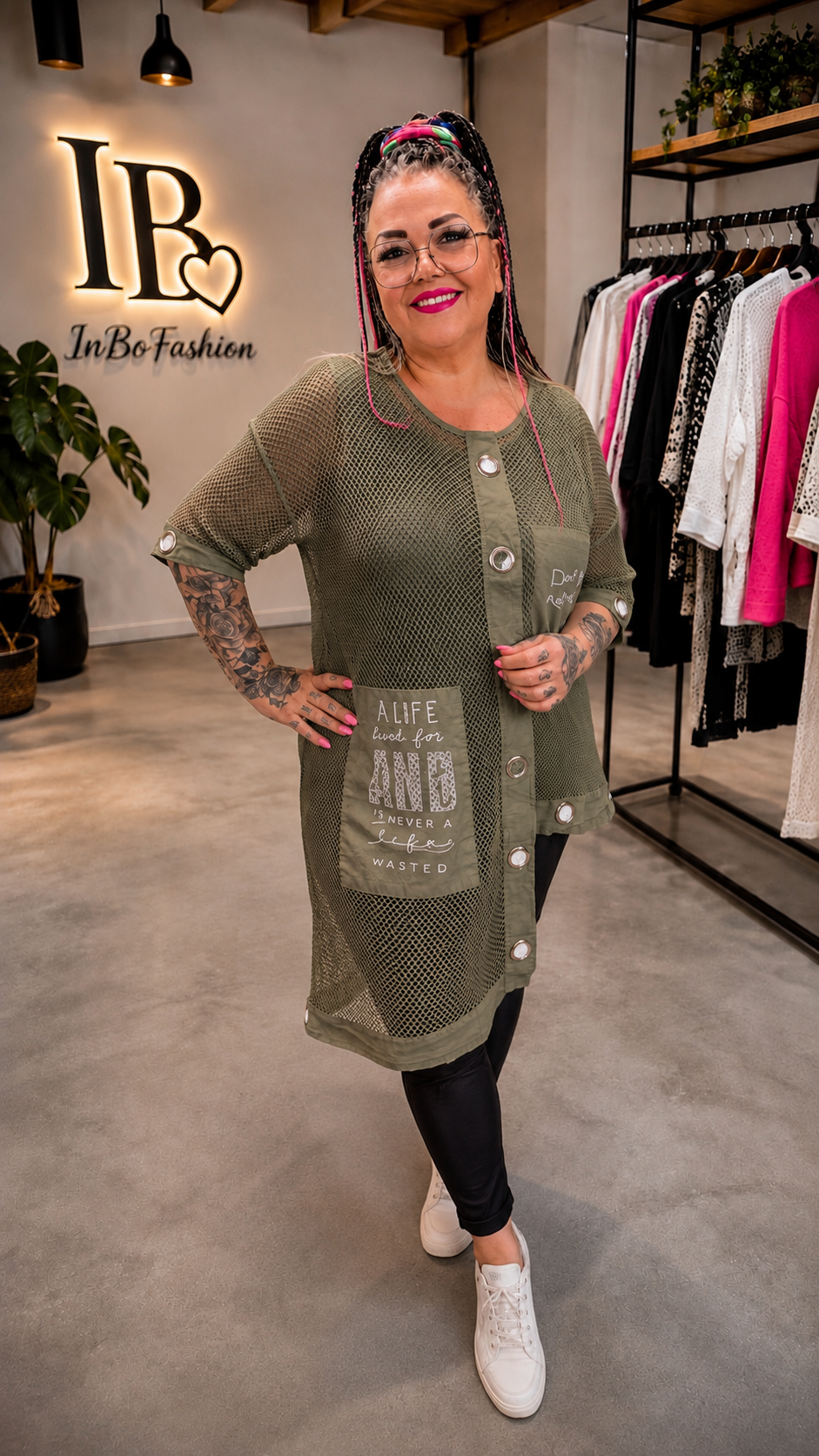 Netzshirt Tunika – Bild 3