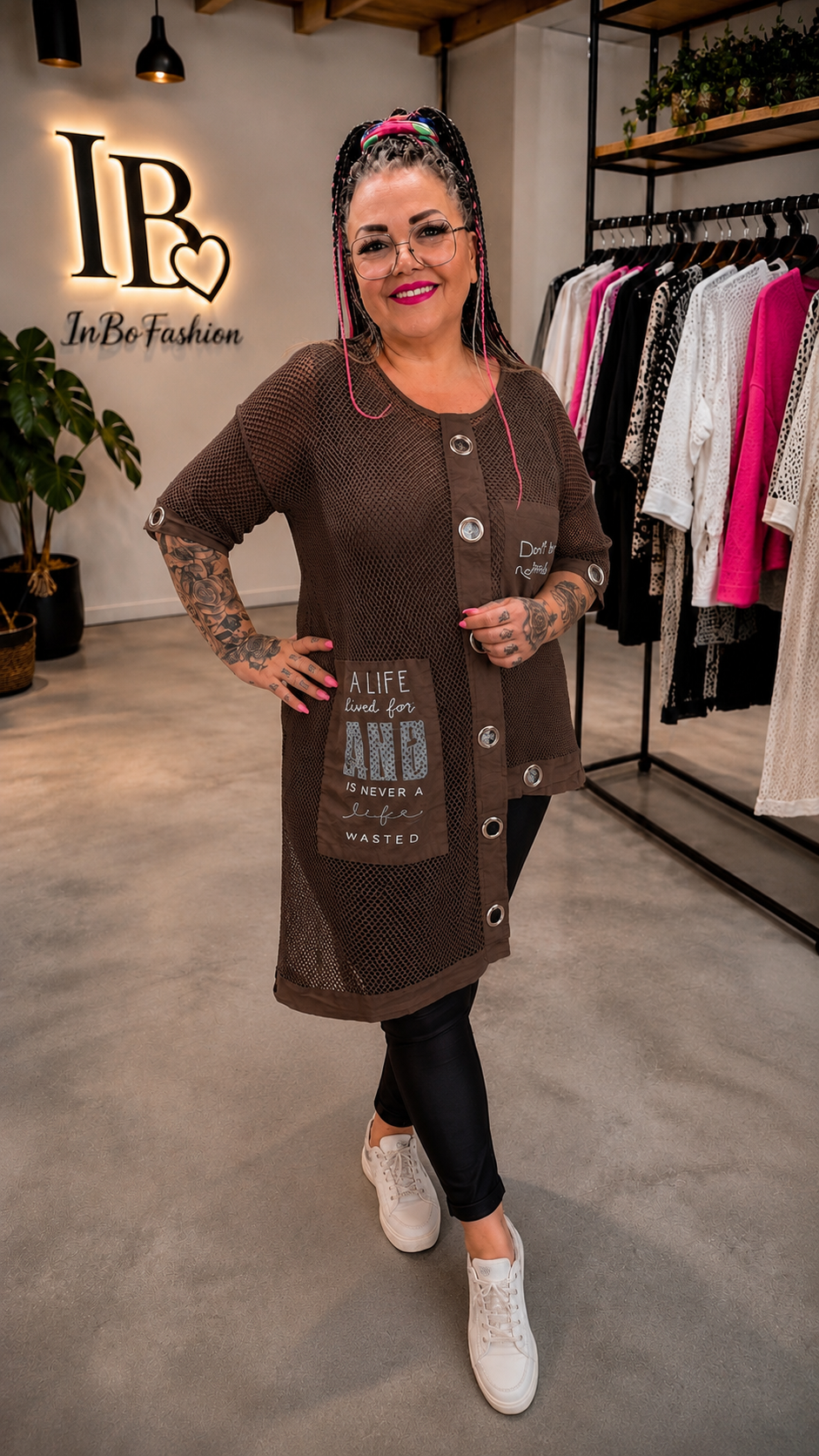 Netzshirt Tunika – Bild 7